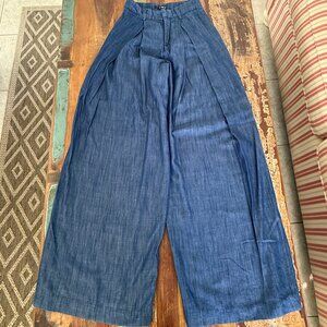 KIIND OF Lightweight High Rise Wide Leg Denim Jeans Size 0